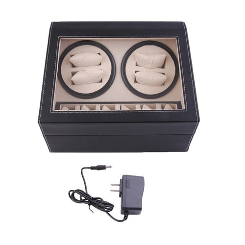 4+6 Automatic Rotation Leather Watch Winder