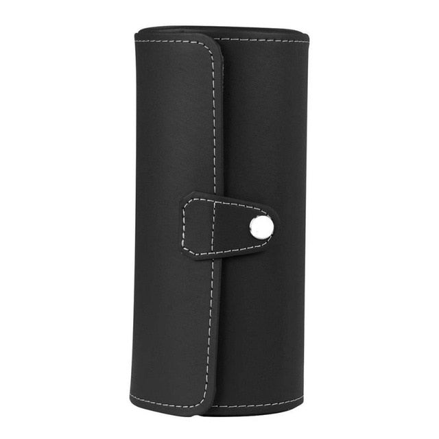 Luxury 3 Slot Leather Watch Case Roll